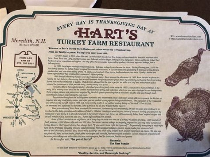 Discovering Hart's Turkey Farm Restaurant In Meredith, NH: A Culinary Delight